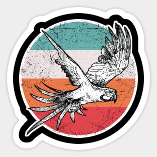 Vintage Retro Parrot Sticker